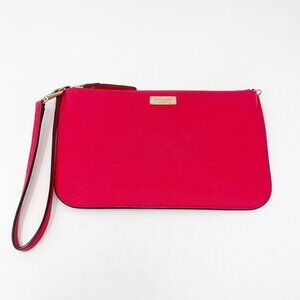 VTG Kate Spade New York Leather Strawberry Lolly Newberry Lane Clutch Wristlet